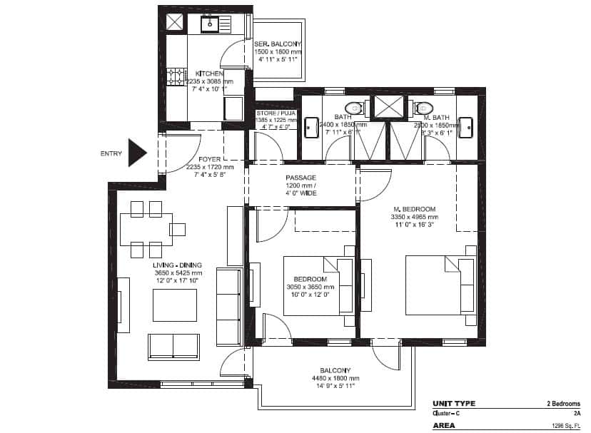 IREO The Corridors - Floor Plan 1