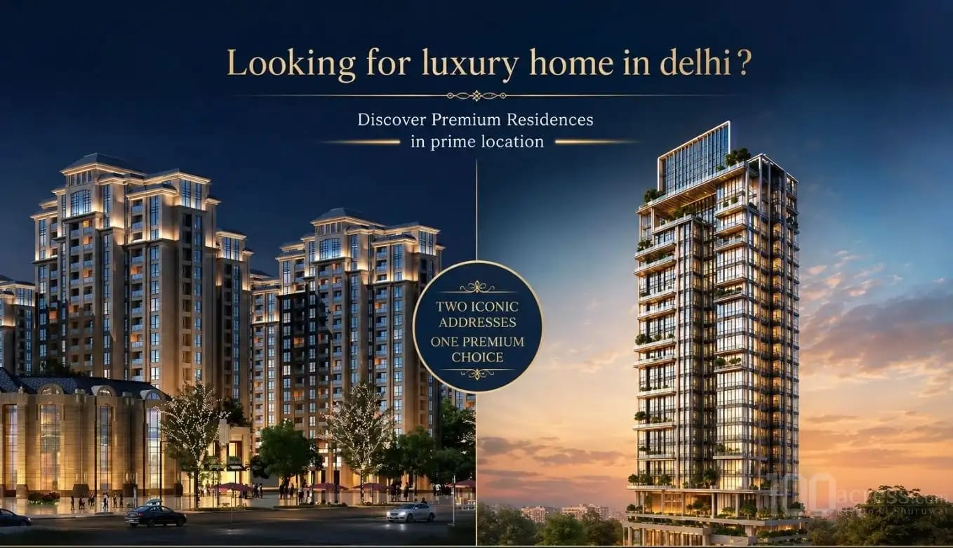 Looking for a Luxury Homes in Delhi? Discover Premium Residences in Prime Locations