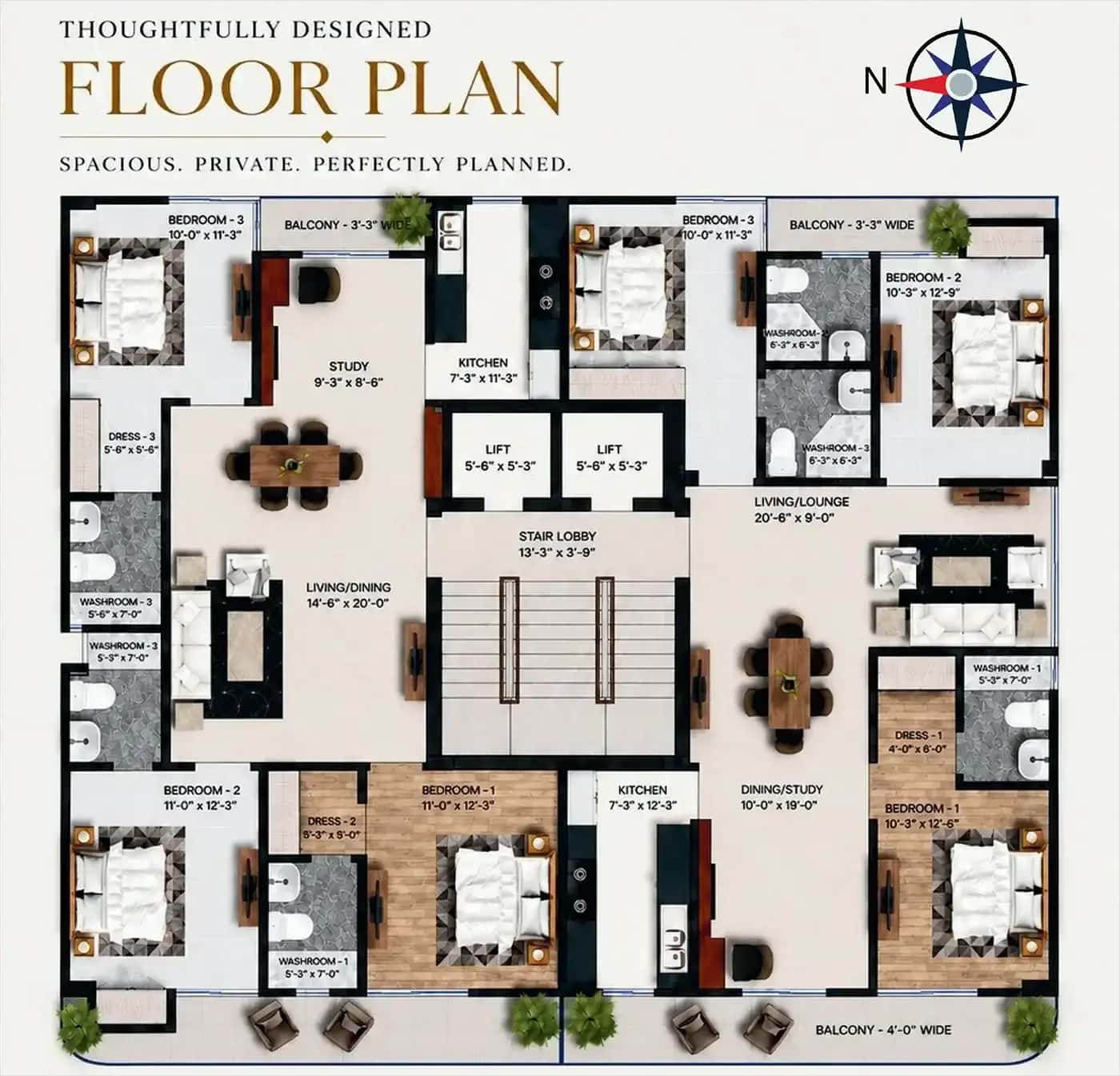 MAG Floors at Anant Raj Estate - Floor Plan 1