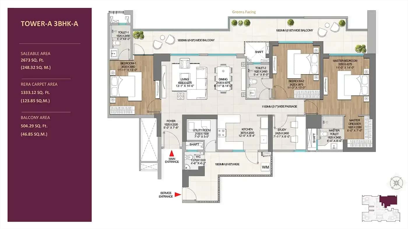 Adani The Marq - Floor Plan 1