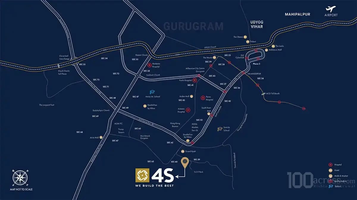 4S The Aurrum Location Map