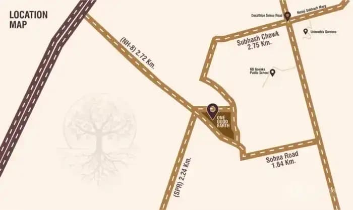 Nitara One Good Earth Location Map