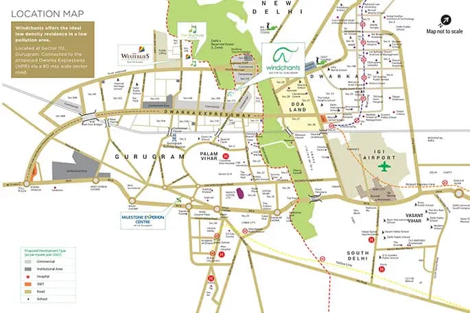 Experion Duplex Villaments Location Map