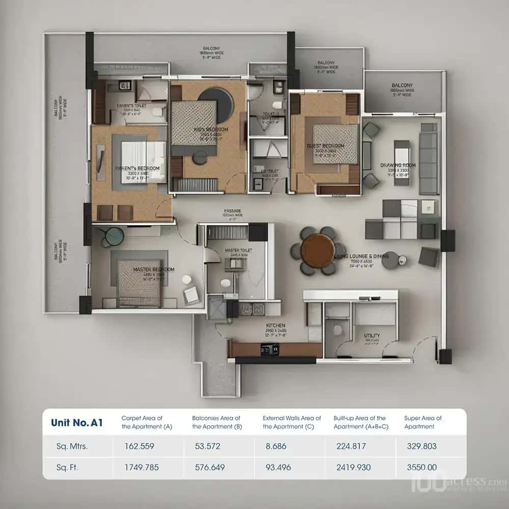 MNB Ananta Vilasa - Floor Plan 1