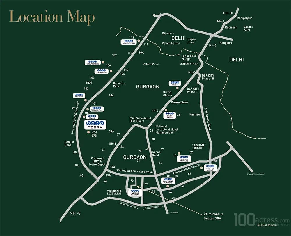 BPTP Terra Location Map