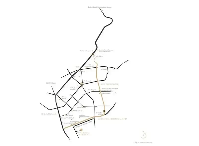 Trump Towers Delhi NCR Location Map