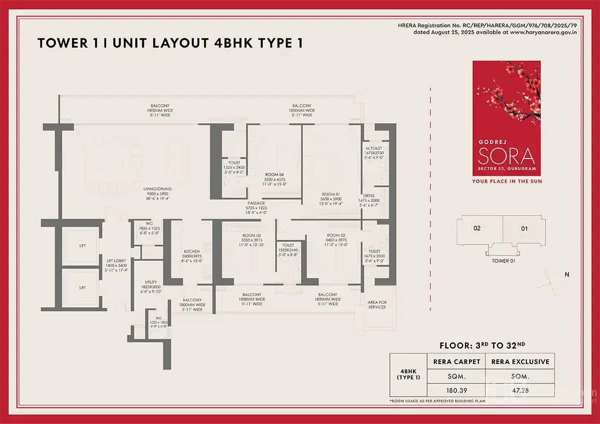 Godrej Sora - Floor Plan 1