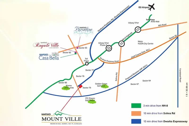 Mapsko Mount Ville Location Map
