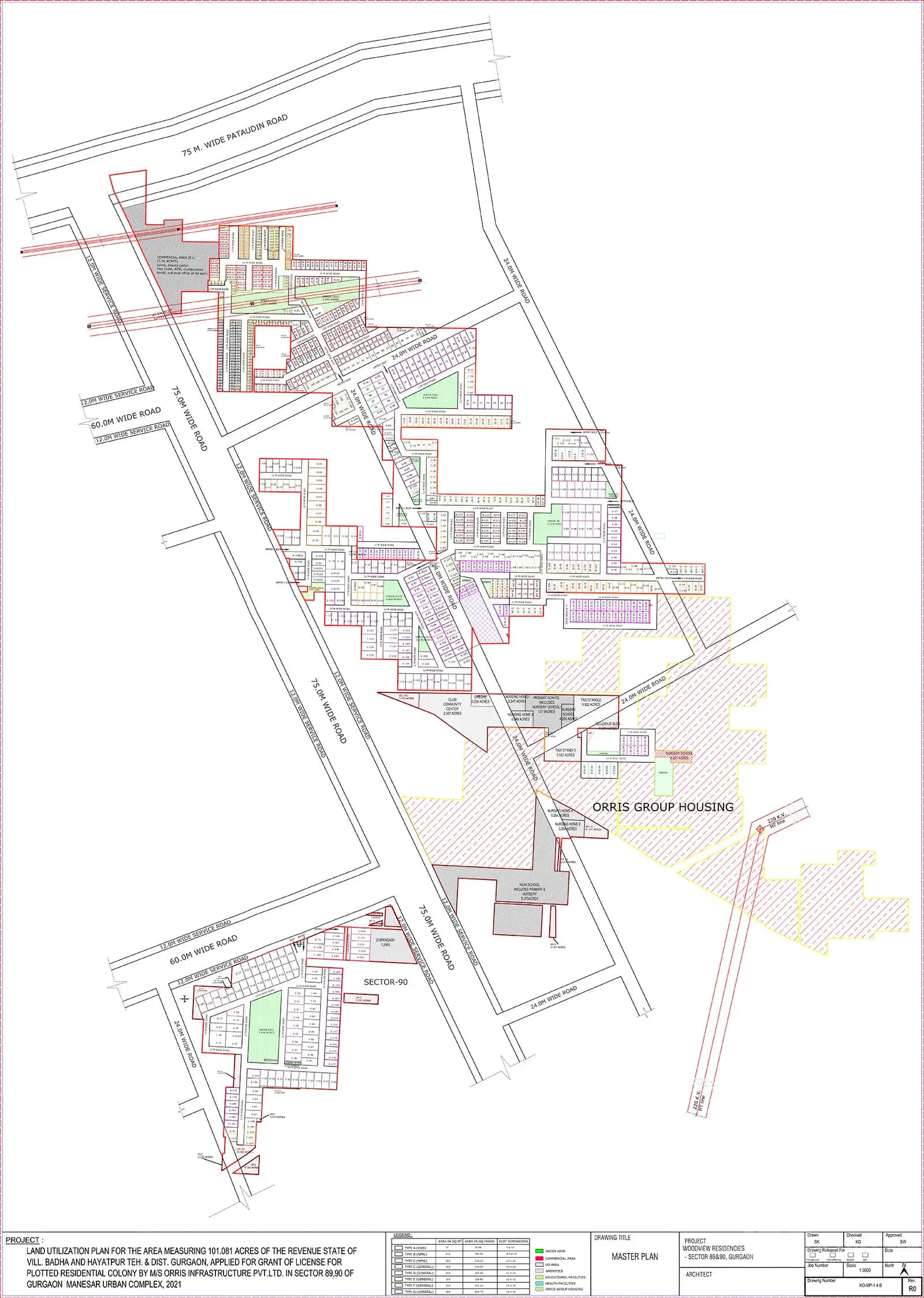 Master Plan Orris Woodview Residencies